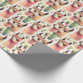  Schattige Llama Waterverf Cadeaupapier (Hoek)