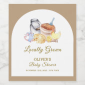 Schattige lokaal geteeld Boerderij Chicken Mouse B Wijn Etiket (Enkel label)