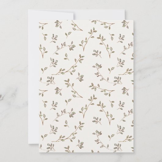 Schattige lokaal geteeld Teddy Floral Cart Baby sh Bedankkaart (Achterkant)