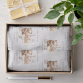 Schattige lokaal geteeld Teddy Floral Cart Baby sh Tissuepapier (Geschenk)