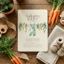 Schattige Lokale Baby Shower Uitnodiging