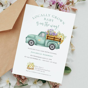 Schattige Lokale waterverf Neutrale Baby Shower Briefkaart