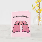 Schattige longen - Menselijke biologie Kaart (Gele Bloem)