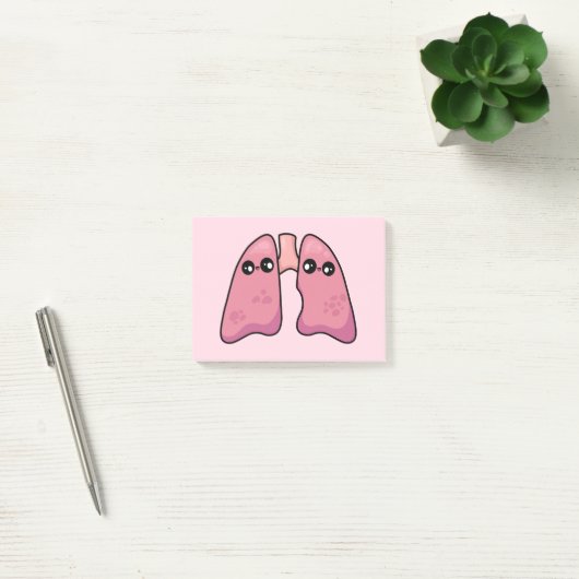 Schattige longen - Menselijke biologie Post-it® Notes (Kantoor)