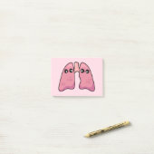 Schattige longen - Menselijke biologie Post-it® Notes (Op bureau)