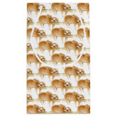 Schattige loungen luiaards waterverf schilderen ku klein cadeauzakje (Achterkant)