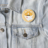 Schattige Love Corgi Ronde Button 5,7 Cm (In situ)