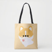 Schattige Love Corgi Tote Bag (Voorkant)