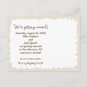 Schattige Love Ducks Wedding Save the Date Aankond Aankondigingskaart (Achterkant)