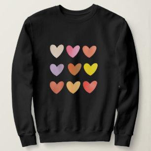 Schattige Love Hearts Sweatshirt Design Dames