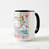 Schattige "Love Mama" geïllustreerde Mok (Voorkant rechts)