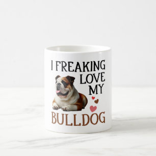 Schattige Love My Bulldog Koffiemok