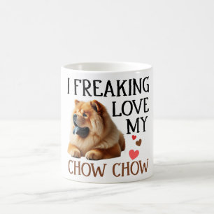 Schattige Love My Chow Chow Dog Koffiemok