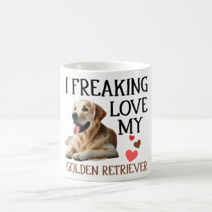 Schattige Love My Golden Retriever Koffiemok