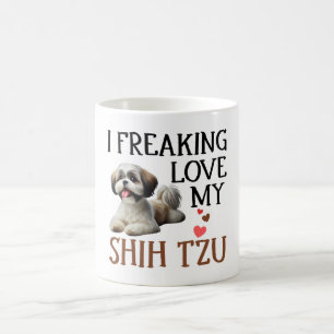 Schattige Love My Shih Tzu Dog Koffiemok