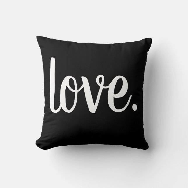 schattige LOVE-typografie | Kussen (Voorkant)