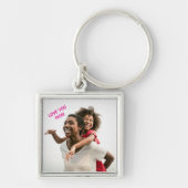 Schattige Love You Moeder Foto Sleutelhanger Cadea (Voorkant)