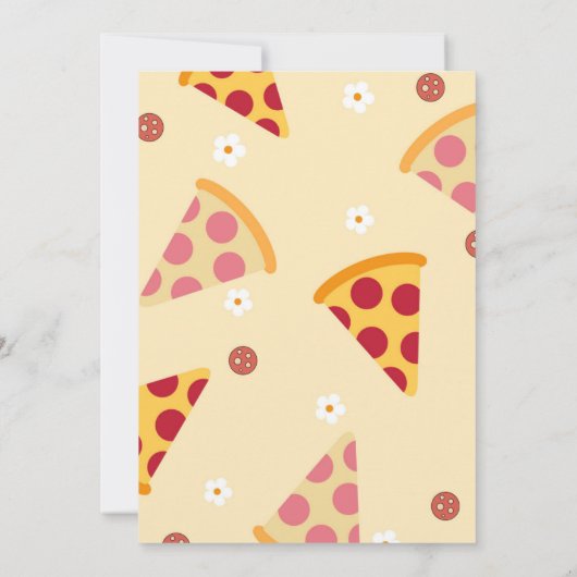 Schattige Love You Two Pizzas Tweede Verjaardagsfe Kaart (Achterkant)