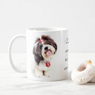 Schattige Lovely Shih Tzu Puppy Koffiemok