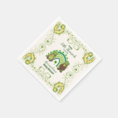 Schattige Lucky Little Shamrock Baby shower Servet (Hoek)