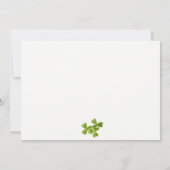 Schattige Lucky Shamrock St. Patrick's Day Kinderv Notitiekaartje (Achterkant)