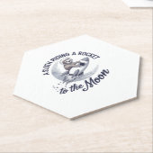 Schattige Luiaard Astronaut Riding Kartonnen Onderzetters (Schuin)