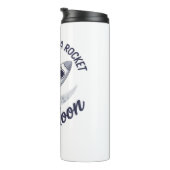 Schattige Luiaard Astronaut Riding Thermosbeker (Geroteerd rechts)