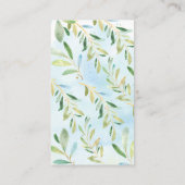 Schattige luiaard Baby shower luier Raffle Ticket Informatiekaartje (Achterkant)