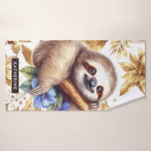  Schattige luiaard Badhanddoek (Badhanddoek)
