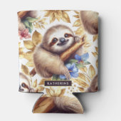  Schattige luiaard Blikjeskoeler (Achterkant)