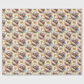  Schattige luiaard Cadeaupapier (Vlak)