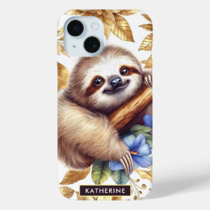  Schattige luiaard iPhone 15 Case