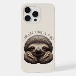 Schattige luiaard die chillt als een pro iPhone 15 pro max case