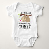 Schattige luiaard die ik liever met mijn Grammie z Romper (Voorkant)