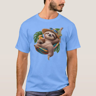 Schattige luiaard die ontspant in een hangmat – Tr T-shirt