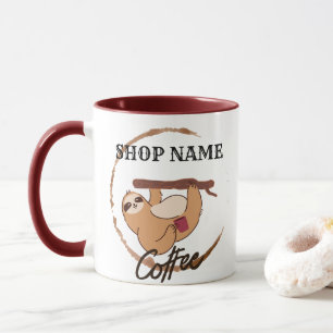 Schattige luiaard dieren koffie Thee aangepaste wi Mok