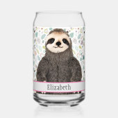 Schattige Luiaard Dierlijke Naam  Patroonnaam Blikvorm Glas (Voorkant)