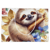 Schattige luiaard Groot Cadeauzakje (Achterkant)