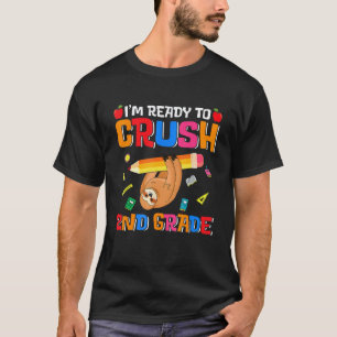 Schattige Luiaard Ik Ben Klaar Om Groep 4 Terug N T-shirt