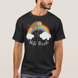 Schattige Luiaard - Ik Haat Mensen T-shirt