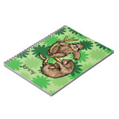 Schattige Luiaard Notitieboek (Linkerzijde)