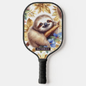 Schattige luiaard Pickleball Paddle (Achterkant)