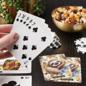  Schattige luiaard Pokerkaarten (Insitu)