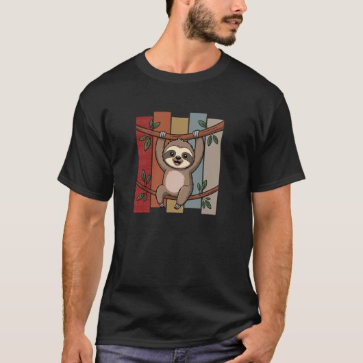 Schattige luiaard t-shirt (Voorkant)