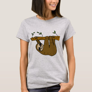 Schattige luiaard t-shirt