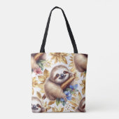  Schattige luiaard Tote Bag (Achterkant)