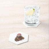 Schattige luiaard verpakt in vakantielichten Class Kartonnen Onderzetters (Insitu)