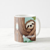 Schattige luie aangepaste koffie Mok cadeau idee (Voorkant rechts)