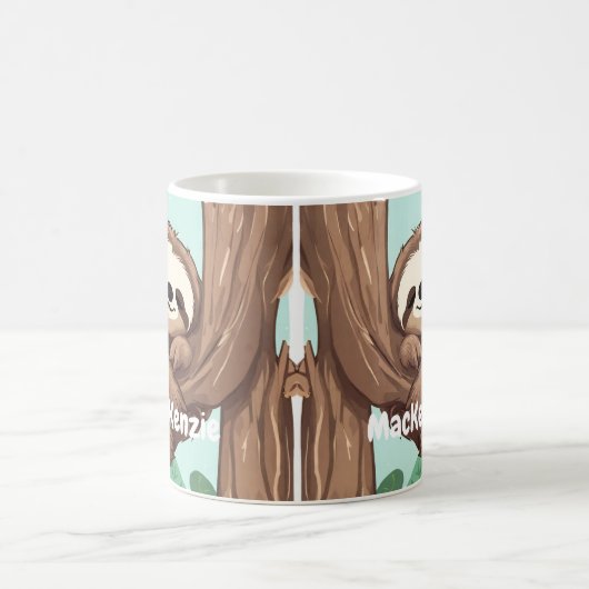 Schattige luie aangepaste koffie Mok cadeau idee (Center)