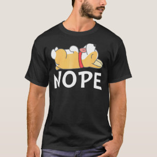 Schattige Luie Corgi Nee Voor Luie Dag T-shirt
